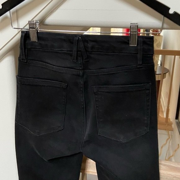 Good American Good Legs Step Hem Skinny High Rise Jeans in Black 00/24 NWOT - Picture 6 of 11